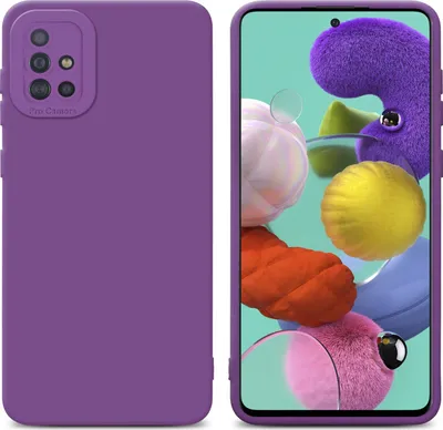 Produktbild von Cadorabo Hülle für Samsung Galaxy A51 4G / M40s Schutz Hülle in Lila TPU Silikon Etui Case Handyhülle