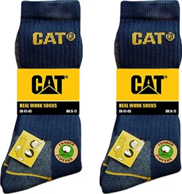 Produktbild von 6 Paar CAT Caterpillar Original Work Arbeitssocken - Farbe: Blau - Größe: 41-45