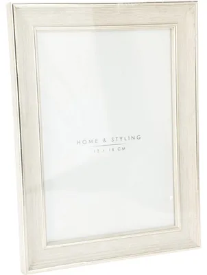 Produktbild von Bilderrahmen, Holzoptik in Weiß, 16,1 x 1,3 x 21,3 cm