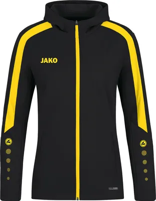Image de Veste à capuche Jako Power Femme - Noir / Jaune