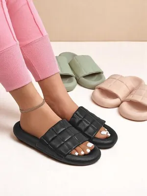 Obrázok produktu pre Royalfashion Dámske šľapky na plochej podrážke Quilt Walk, veľkosť 36