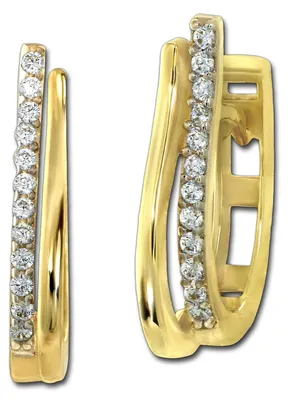 Image de GoldDream, boucles d'oreilles pendantes pour femmes, en or jaune 333, modèle D3GDO5661Y