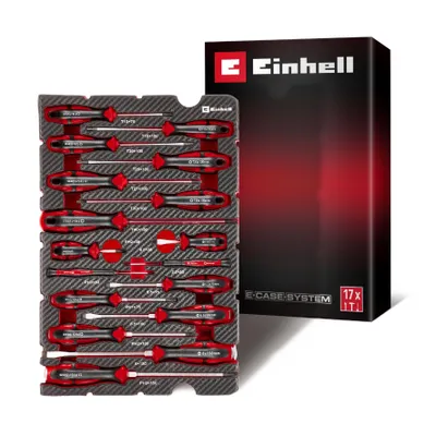 Obrázok produktu pre Sada skrutkovačov EINHELL E-Case, 370525, 17-dielna