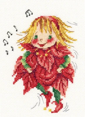 Produktbild von RTO Kreuzstich-Stickset "Weihnachtsmelodien" C272, 11x14,5 cm