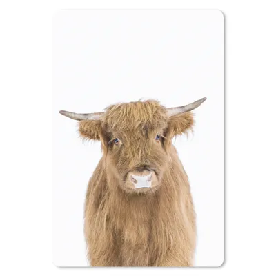 Produktbild von MuchoWow® Mauspad Mousepad Schottischer Hochländer - Tiere - Braun - Natur 18x27 cm - Mousepads - Maus Mat - Pad - Mausunterlage