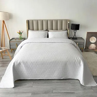Produktbild von Famanu Tagesdecke Polyester, einfaches Muster - 220 x 240 cm