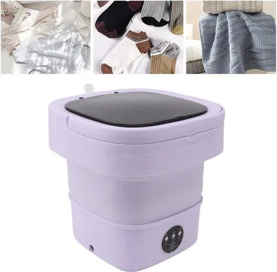 Image de Machine à laver et à sécher les mains 6 L - portable, pour les sous-vêtements et les chaussettes.