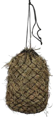 Productafbeelding van Voer Net - Hooi Net - Langzaam Voeren - Fijnmazig - 105 x 105 cm - Zwart