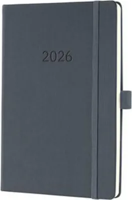 Obrázek produktu pro Diář "Conceptum", tmavě šedá, A5, týdenní, 2026, tvrdé desky, SIGEL C2666