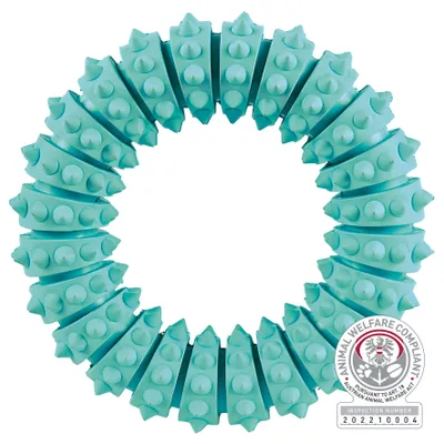 Produktbild von TRIXIE Denta Fun Ring, Minzgeschmack, Naturgummi, Ø 12 cm