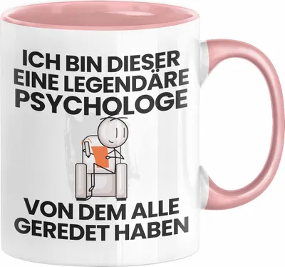 Produktbild von Psychologe Geschenk Tasse Lustige Geschenkidee Geburtstag für Psychologe Ich Bin Dieser Legendäre Psychologe Von Dem Alle Geredet Haben Kaffee-Becher (Rosa)