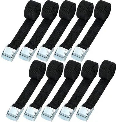 Produktbild von Transportband, 1 Meter, 20 mm, verstelbaar, zwart, kampeer- en vrachtband