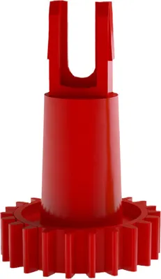 Produktbild von INF Ersatz-Motorzahnradsatz für Ecovacs Deebot (2er-Pack) Rot