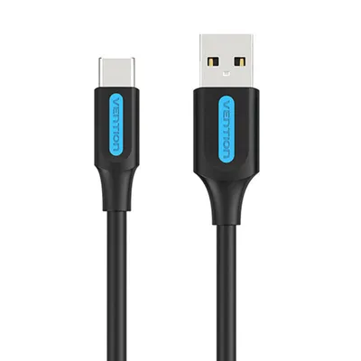 Obrázok produktu pre Vention kábel COKBC, USB-A 2.0 na USB-C, 0,25 m, čierny