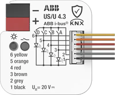 Zdjęcie produktu dla Uniwersalny interfejs ABBUS/U4.34 do montażu podtynkowego 2CDG110309R0011 (2CDG110309R0011)