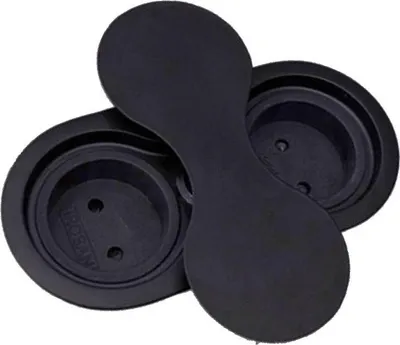 Image de Prise encastrée Thebo 17096.08 noire ST 09 avec couvercle pivotant