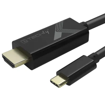 Produktbild von Techly USB Typ C ST auf HDMI 2.0 4K, 2m, schwarz