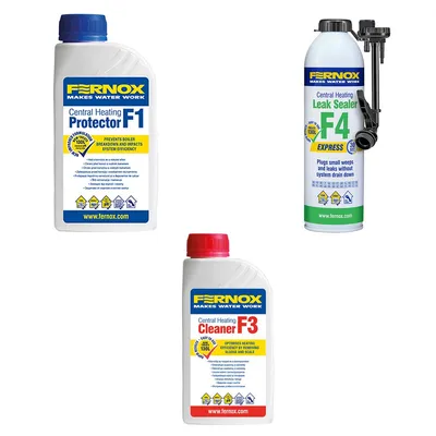 Produktbild von Bandloo Set Fernox F3+F1+F4 – Set zur Reinigung, zum Schutz von Heizungen