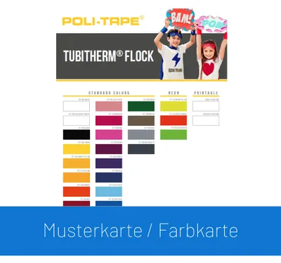 Produktbild von POLI-TAPE TUBITHERM - Farbkarte / Farbmuster