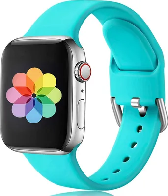 Produktbild von Sportovní řemínek velikosti L 38/40 mm pro Apple Watch Series 1 / 2 / 3 / 4 / 5 / 6 / 7 / SE Náhradní silikonový řemínek, tyrkysový