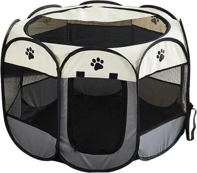 Produktbild von Zusammenklappbare Hundebox 91x91x58 cm Transportbox