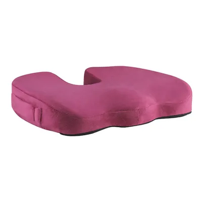 Obrázek produktu pro Podsedák, pod hýždě, ergonomický, vínově červený, paměťová pěna, Powerton
