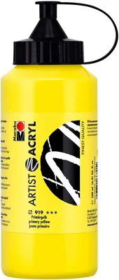 Produktbild von Marabu Künstler-Acrylfarbe Artist Acryl 500 ml primärmgelb