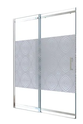 Produktbild von ONDEE ZEN – UIMI-Duschkabine – Schiebetür – Chromausführung – 140 x 210 cm