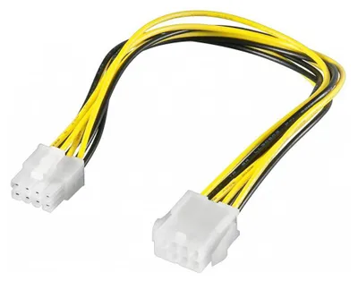 Obrázek produktu pro PremiumCord Prodloužení napájecího kabelu/ 8 pinů/ délka 28cm