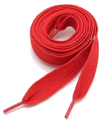 schnuersenkel flach breit 2cm rot