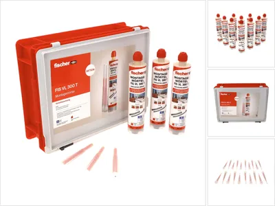 Produktbild von Vorteils-Box Injektionsmörtel FIS VL 300 T HWK K (grau, 10 Kartuschen mit je 300ml, im Koffer)