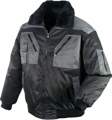 Produktbild von Pilotenjacke 4 in 1-Funktion schwarz/anthrazit  Größe XL