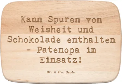 Produktbild von Mr. & Mrs. Panda vesperbrett Spruch Patenopa und Weisheit - Transparent - Geschenk, Humor, Küchenbrett, Frühstücksbrettchen, brotbrett, Patenschaft, Frühstücksbrett