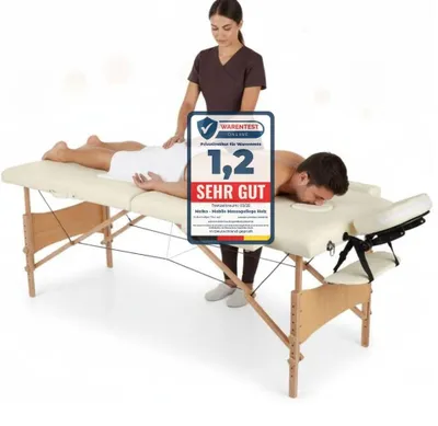 Image de Fauteuil de massage mobile pliable avec appui-tête réglable
