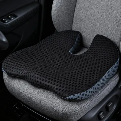 Produktbild von Orthopädisches Keilkissen für Autositze, Autositzkissen, Sitzerhöhung, ergonomisches Autositzkissen, Sitzkeilkissen, Linderung von Steißbein- und Hämorrhoidenbeschwerden, Steißbeinkissen für Fahrersitz, Bürostuhl, Rollstuhl