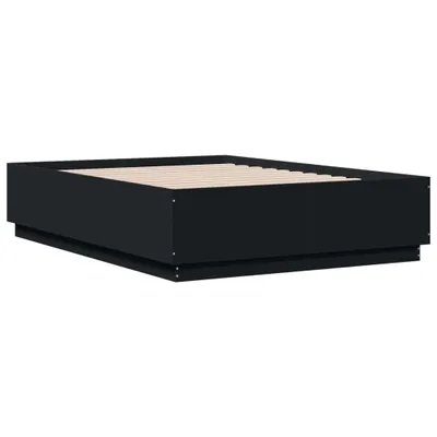 Produktbild von Bettgestell Schwarz 135x190 cm Holzwerkstoff