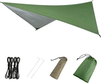 Produktbild von Azarxis Wasserdichte Zeltplane Tarp für Hängematte Camping Grün