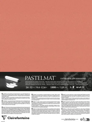 Produktbild von Clairefontaine Pastelmat kaschiert, 5 Bogen 24x32 cm, 360g - Sepienweiß 796062C