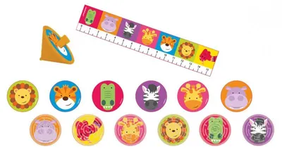 Produktbild von Partygeschenke-Set Dschungel Tiere 24-teilig