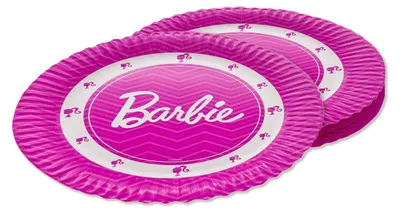 Produktbild von Barbie Papp-Teller 23cm – 8 Stück für Kindergeburtstag Tischdeko Party Geburtstag