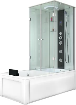 Produktbild von Dusche Wanne Kombination K05-L01 Duschkabine 180x90 cm