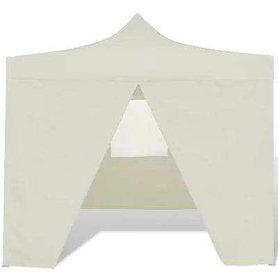 Obrázok produktu pre vidaXL Skladací stan so 4 stenami 3 x 3 m Cream White