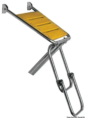 Zdjęcie produktu dla Platforma rufowa z drabiną 58x52 cm - Osculati 48.420.03