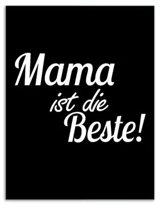 Produktbild von Wallario Herdabdeckplatte aus Glas, Größe 40 x 52 cm 1-teilig, Motiv Mama ist die Beste