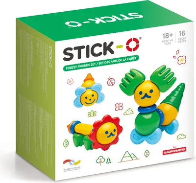 Image de Blocs de construction Stick-O « Les amis de la forêt » – 16 pièces
