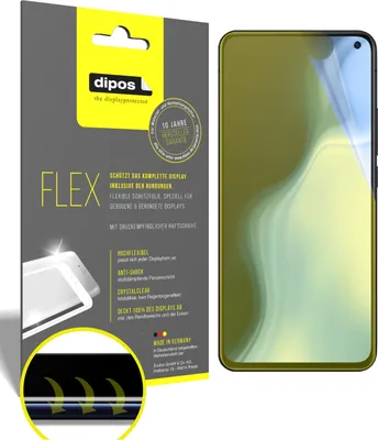 Produktbild von 2x Schutzfolie für Vivo S5 Folie, 100% Displayabdeckung, dipos Flex