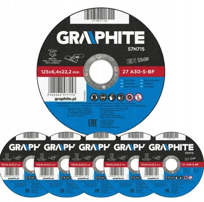 Produktbild von GRAPHITE Trennscheibe für Metall 125 x 1 mm 10er Pack