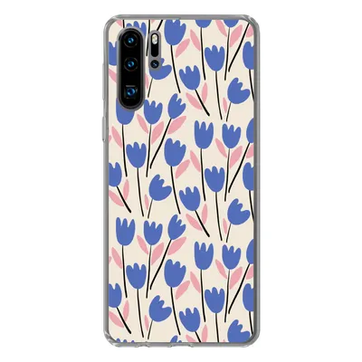 Produktbild von MuchoWow® Handyhülle Schutzhülle Hülle für Huawei P30 Pro Blume - Muster - Tulpe Silikon Softcase Handy Hülle - Schutzdeckel