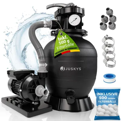 Produktbild von Juskys® Sandfilteranlage 250W - leistungsstarke Poolfilteranlage mit Zubehör