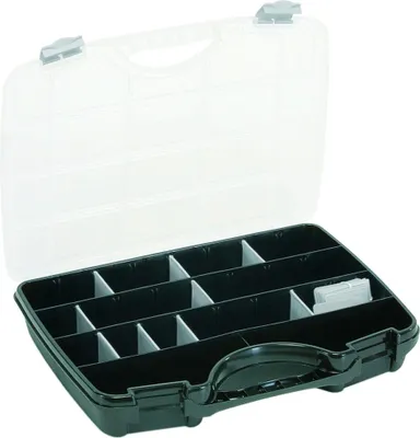 Produktbild von Raaco Allzweckkoffer 46 schwarz-silber 388x290x61